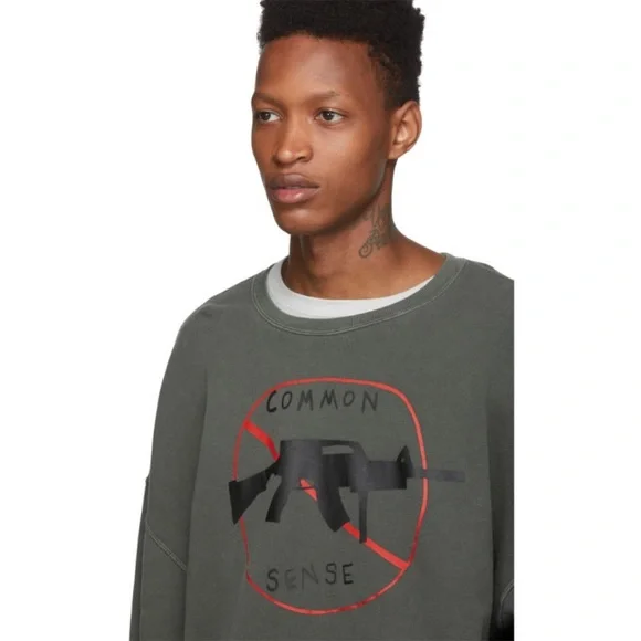 R13 No Guns Sweatshirt. Size XXS